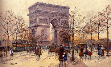 Arc De Triomphe Parisien Eugene Galien Laloue Peinture à l'huile